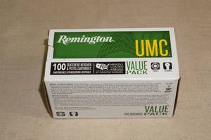 lot 51 image: 100 Remington UMC 9mm Luger 115 Gr FMJ Ammo