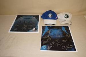 lot 58 image: 2 MN Timberwolves Team Signed Cards - Kevin Garnett