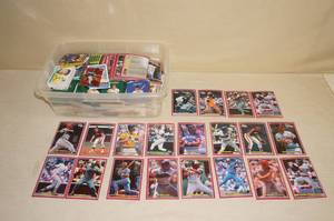 lot 93 image: Bin of Sports Cards - Mostly Baseball, Some Large Format