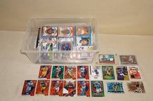 lot 91 image: Bin of Sports Cards - Football, Baseball, Racing
