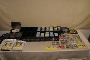 lot 102 image: Large Mixed Lot of Pokemon Cards and Cases - Rares, Full Art, Holos