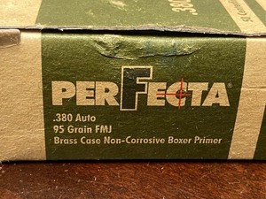 lot 12 image: (50) Rounds  PerFecta .380-Auto 95grain FMJ