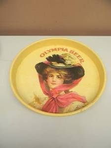 lot 49 image: VINTAGE OLYMPIA BEER TRAY - SEE PICTURES