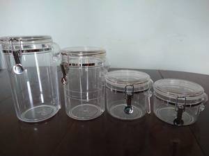 4 Canister Kitchen Set with Scoops