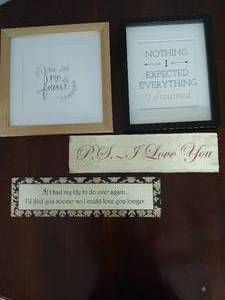 4 Romantic Wall Hangings