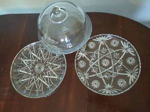 Glass Platters & Cake Stand