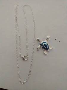 Sterling Turtle Pendant wChain
