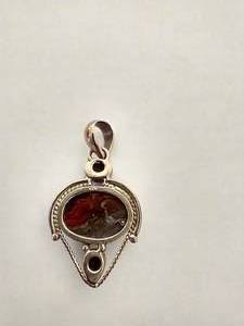Unique Opal Pendant in Sterling Setting