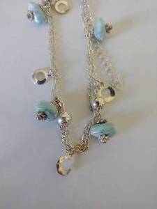 Larimar and Silver Dolphin Set