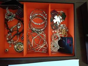 Stackable Jewelry Box with Jewelry