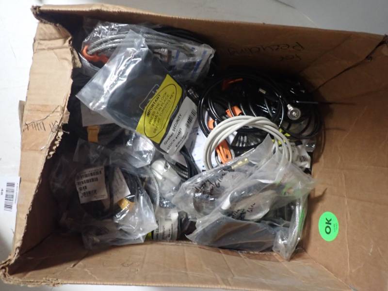 lot 48 image: box of docking station locks