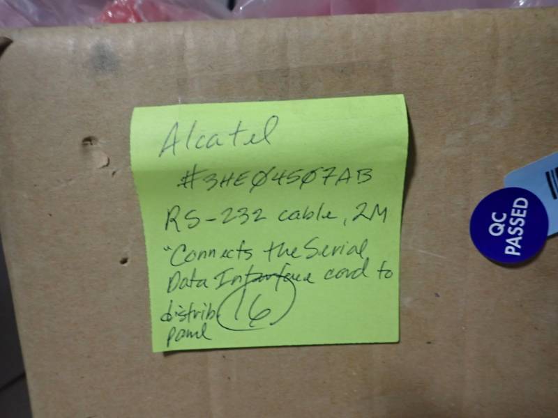 lot 54 image: Alcatel&nbsp3HE04509AD Cables