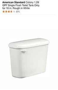 lot 20 image: ASSORTED AMERICAN STANDARD TOILET TANKS ONLY. VARIOUS CONDITIONS. SEE PICTURES