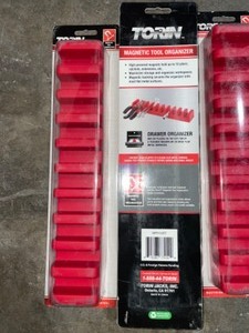 lot 36 image: TORIN 3.55 IN. 10-COMPARTMENT MAGNETIC TOOL SMALL PARTS ORGANIZER. SEE PICTURES