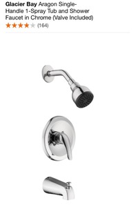 lot 61 image: ASSORTED TUB AND SHOWER SETS. VARIOUS CONDITIONS. SEE PICTURES