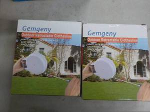 lot 34 image: 2 Gem GenY Outdoor Retractable clot...