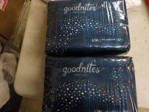 lot 38 image: 2 packages Goodnight nighttime unde...