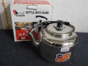lot 63 image: YIXIN stainless steel kettle with s...