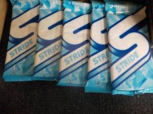 lot 93 image: 5 - 3-packs Stride Icy Mint Gum - p...