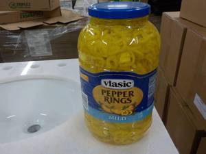 lot 114 image: 1 gallon jug Vlasic mild pepper rin...