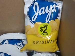 lot 146 image: Case of 12 Jays 5.5 oz. bags chips...
