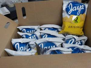 lot 147 image: Case of 12 Jays 5.5 oz. bags chips...