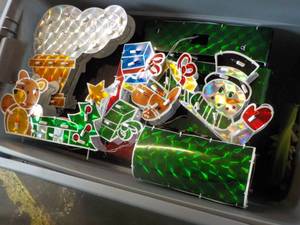 lot 178 image: Christmas train set in a 45 gallon ...