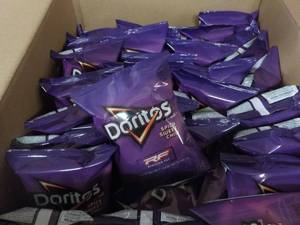 lot 304 image: Case of 72 Bags Doritos Spicy Sweet...