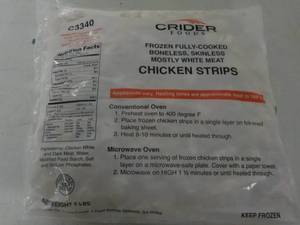 lot 310 image: 5 lb. Bag Frozen Crider Foods Fully...