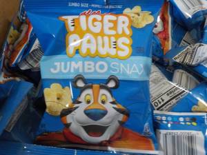 lot 284 image: Case of 1 oz Bags Kelloggs Tiger P...