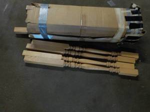 lot 182 image: 26 wood spindles - 36 length...