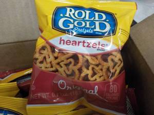 lot 199 image: Case of .7 oz Bags Rold Gold ...