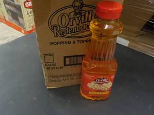 lot 206 image: 6 -16 oz Bottles Orville Redenbache...