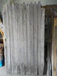 lot 252 image: Fence Gate- weathered grey wood, 38...