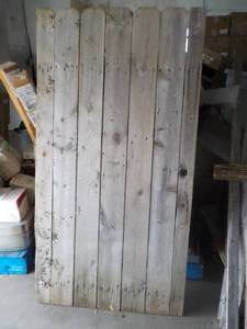 lot 253 image: Fence Gate- weather grey wood, 35 x...