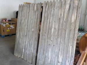lot 254 image: Fence Sections weathered grey- perf...