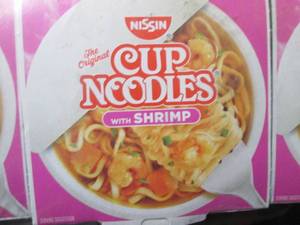 lot 38 image: 2-6 Packs Nissin Cup Noodles w Shr...