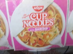 lot 39 image: 2-6 Packs Nissin Cup Noodles w Shr...