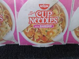 lot 44 image: 2-6 Packs Nissin Cup Noodles w Shr...