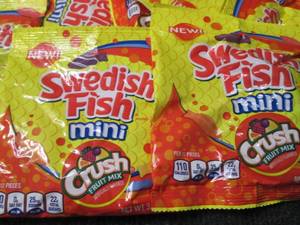 lot 58 image: 12- 3.6 oz Bags of Swedish Fish Min...