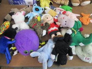 lot 215 image: Large Lot of Small Plush & Beanies...