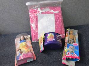 lot 233 image: Barbie Tent & Bike Basket, Ken Doll...