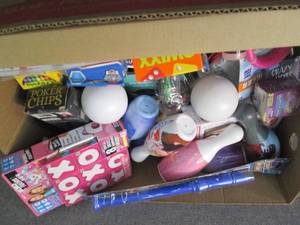 lot 235 image: Box of Small Toys & Games...