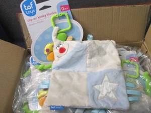lot 260 image: Case of 12- Taf Toys Clip-on Kookie...