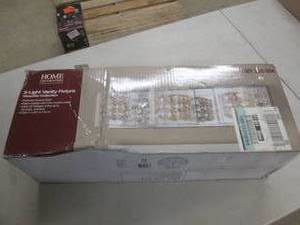 lot 2 image: home decotators 3-light vanity fixt...