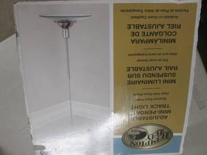 lot 3 image: hampton bay adjustable mini pendant...