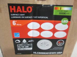 lot 6 image: halo 6 inch surface lights LED...