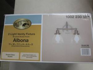 lot 21 image: hampton bay 2-light vanity fixture ...
