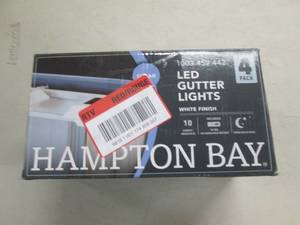 lot 31 image: hampton bay LED gutter lights 4-pac...