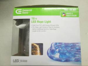 lot 37 image: commercial electric 16ft led rope l...